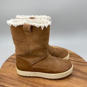 Koolaburra By UGG Tynlee Boots Womens Size 6 Brown Leather Pull On Snow Winter